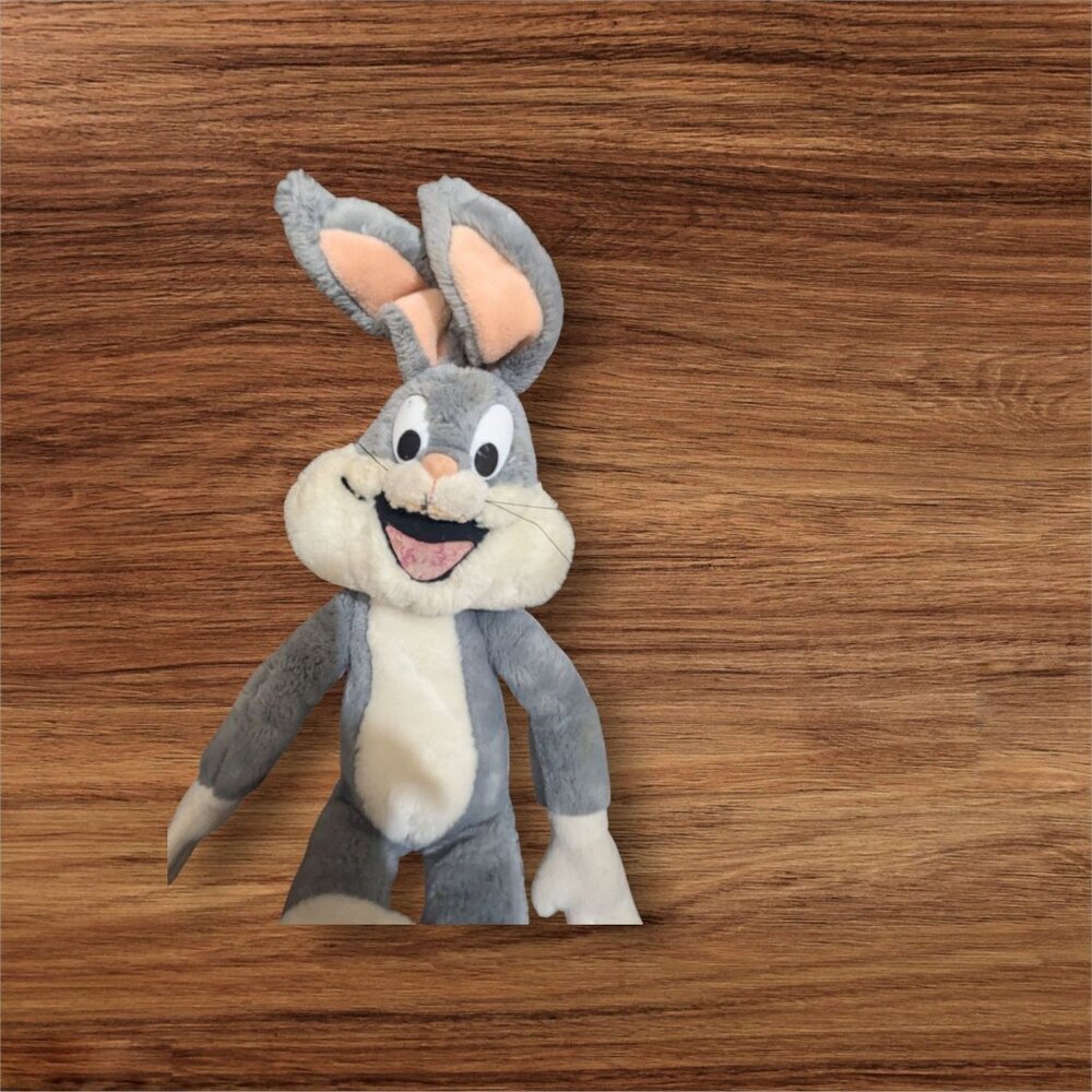 Bugs Bunny Plush 50th Birthday 24K Special Effects 1990 Excellent Condition 18"‎